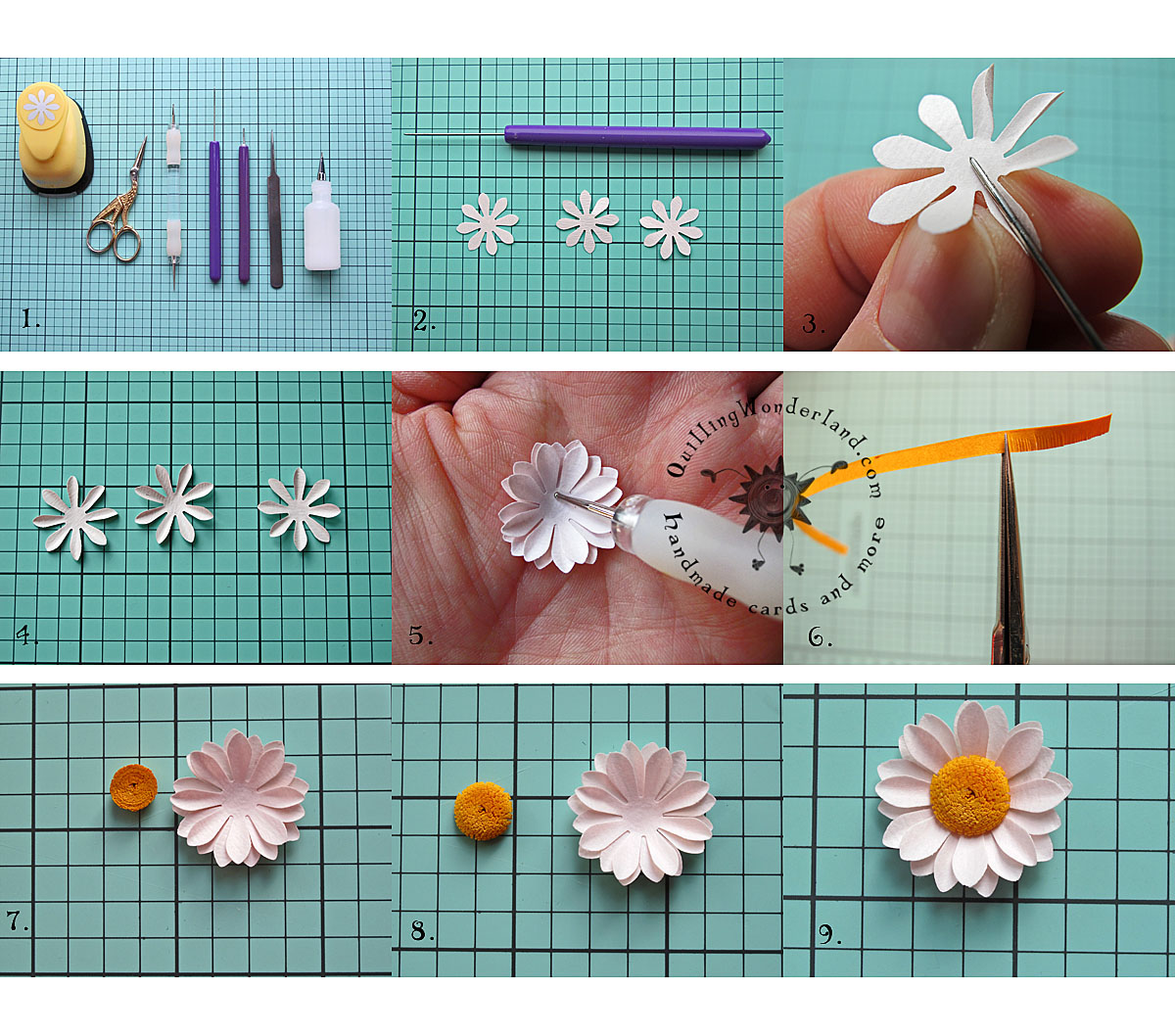 Simple Paper Daisy Tutorial Quilling Wonderland